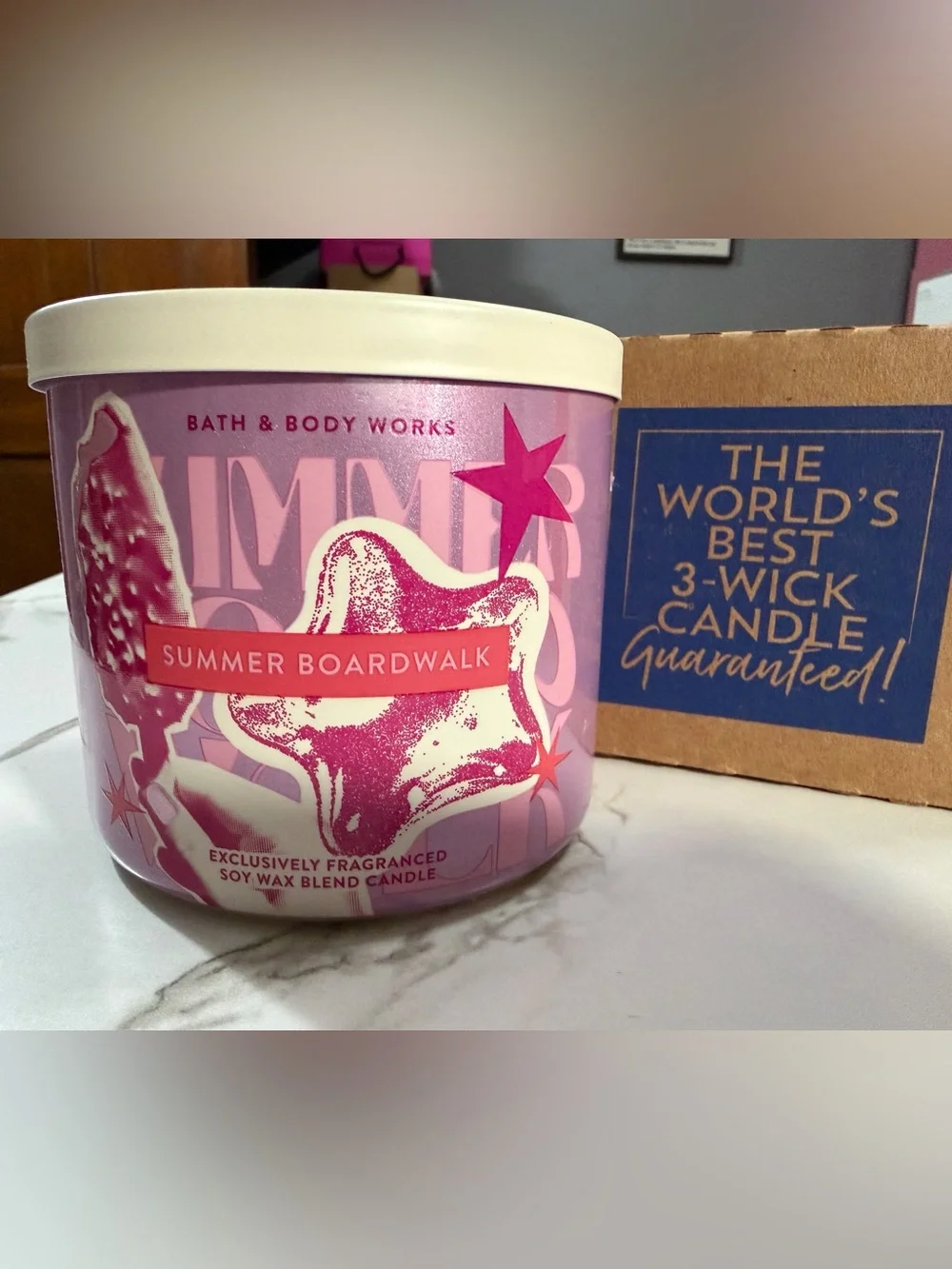 Bath & Body Works Summer Boardwalk 3-Wick Candle